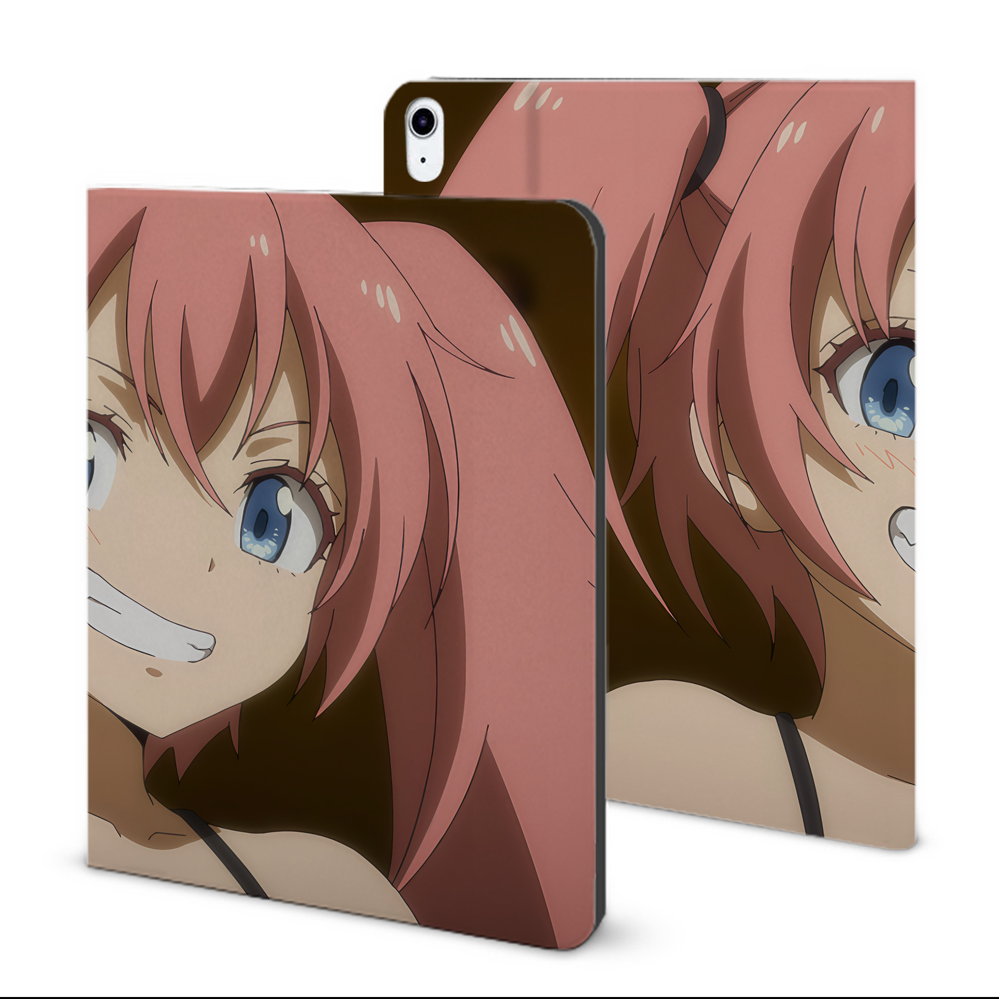 （画像用） 転スラ Regarding Reincarnated to Slime IPad ケース ブック型 PUレザー TPU 耐衝撃 軽量 薄型 ペン収納なし 全面保護 IPad 各モデル対応